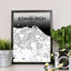 Edinburgh City Map - Unframed Graphic Art Print on Paper-850298774-901501087