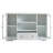 Denault Modern Farmhouse Sideboard with Glass Doors & Drawer