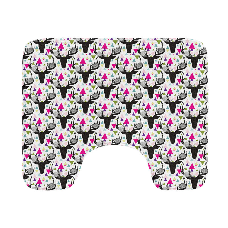 Multicolore tapis de salle de bain en U Deer