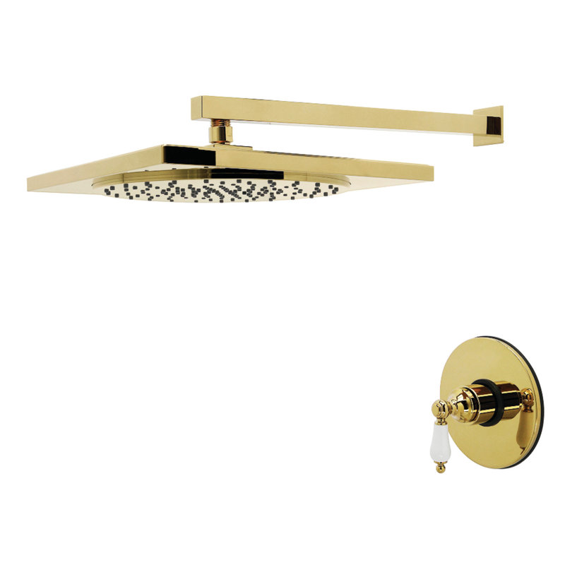 Kingston Brass Victorian Single-Handle Pressure Balanced Shower Faucet, Polished Brass