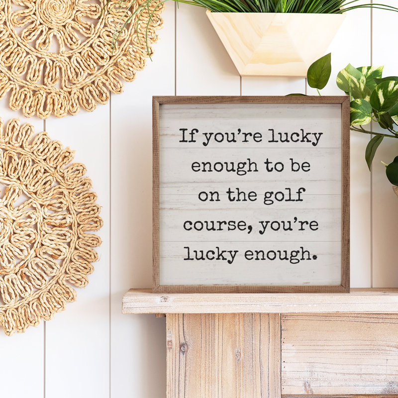 Lucky Enough Golf Whitewash, H 4 po x l 4 po
