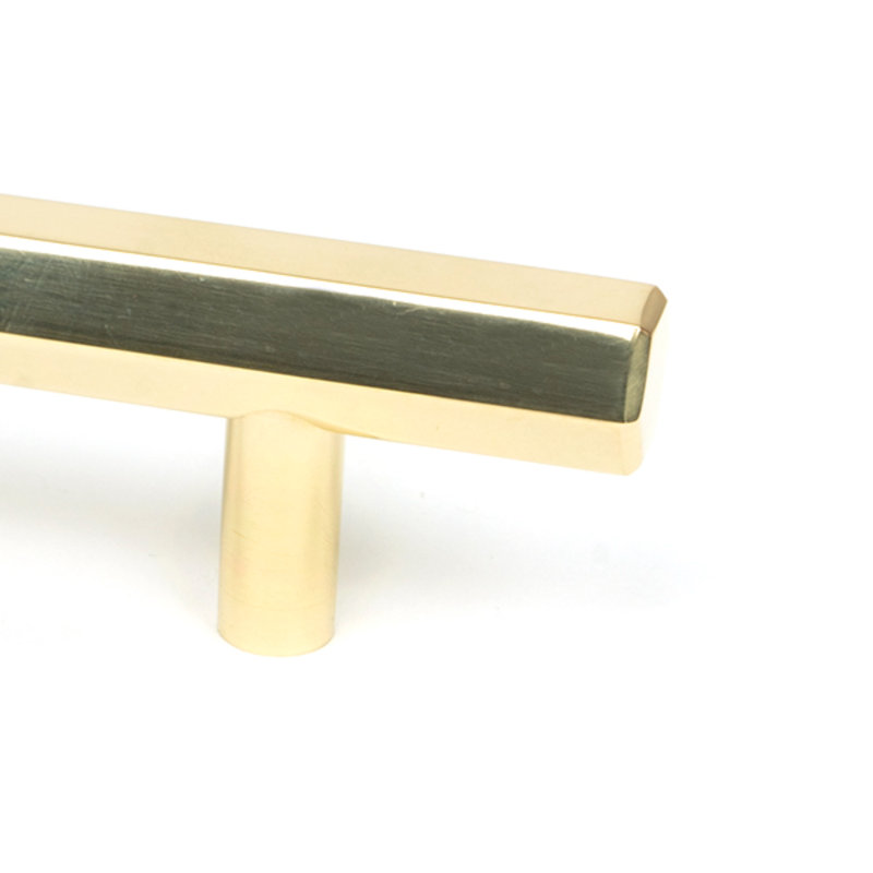 Bar Handle, Polished Brass, 9.6 cm