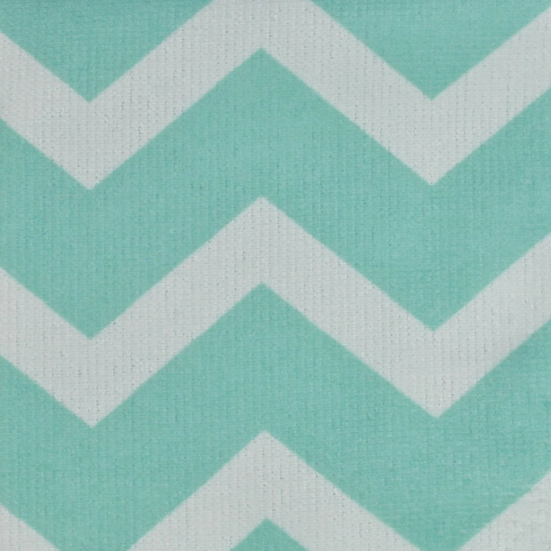 Torchon en microfibre à chevrons, Aigue-marine