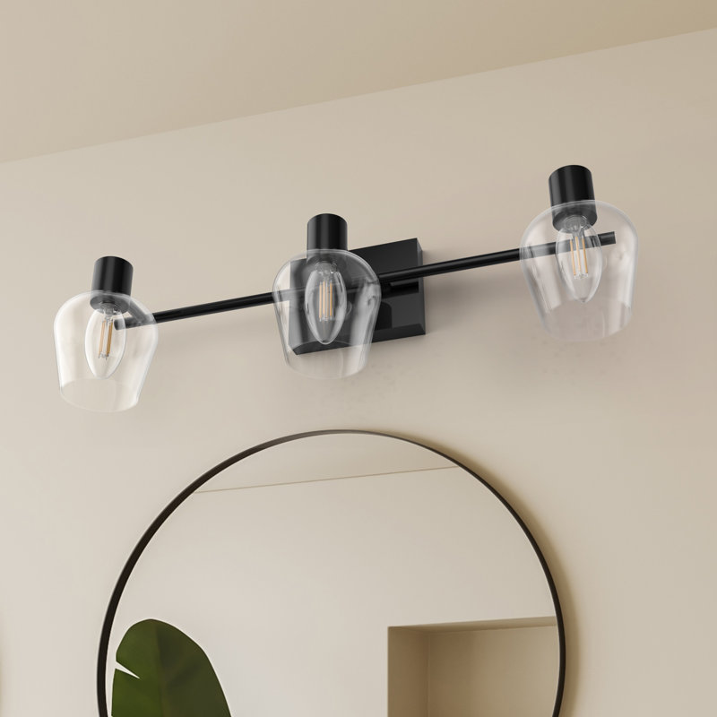 Stayko 3 - Light Bathroom vanity Lighting with 3 LED Bulbs Included