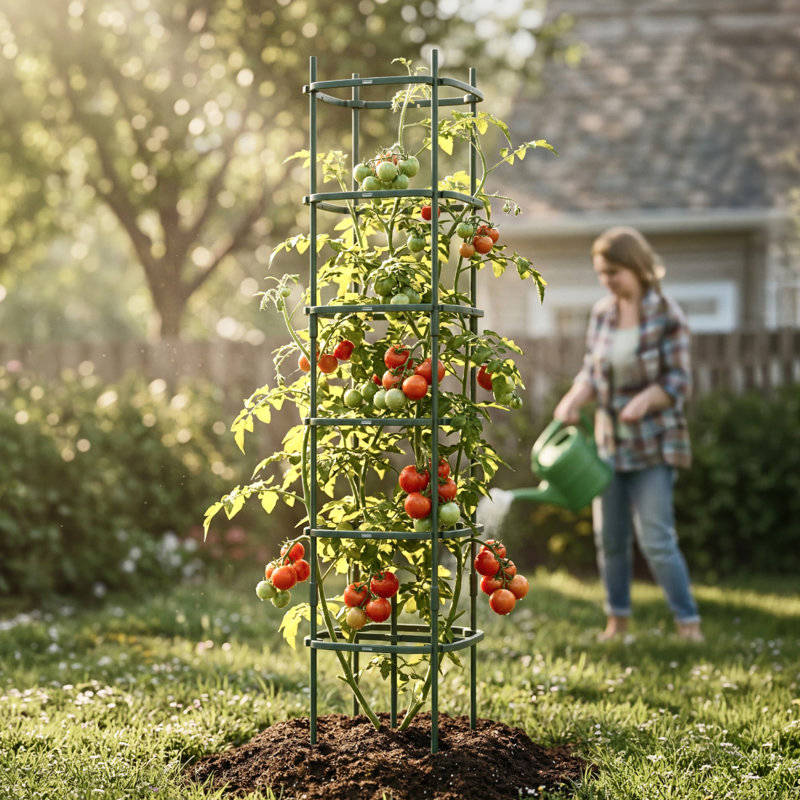 Cage à tomates carrée carrée, 6 Tier