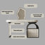 Makeup Vanity with Light mirror,3 drawers,Power Outlet