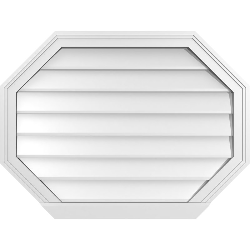 Évent horizontal gondole allongé en surface octogonal Signature, H 24 po x l 32 po x P 2 po