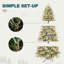 Arbre de Noël artificiel pré-éclairé enneigé-1382419618