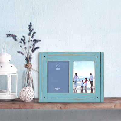Haslam Wood 5" x 7" Double Collage Picture Frame