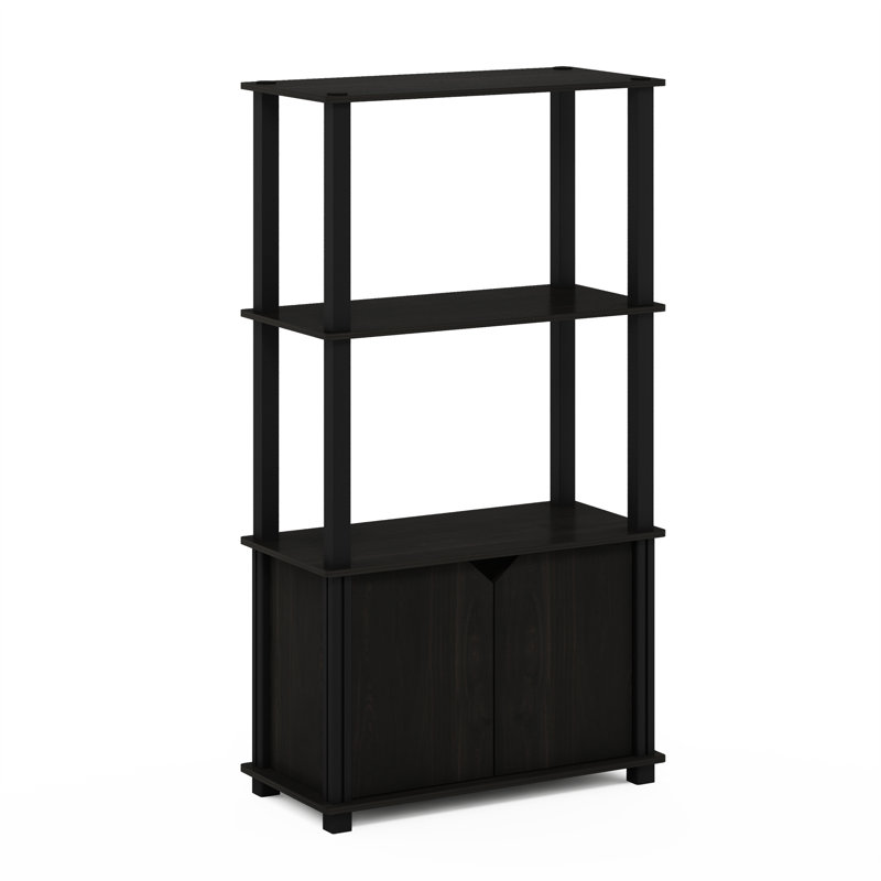 Dontaz 109.5cm H x 59.9cm W Etagere Bookcase, Espresso/Black