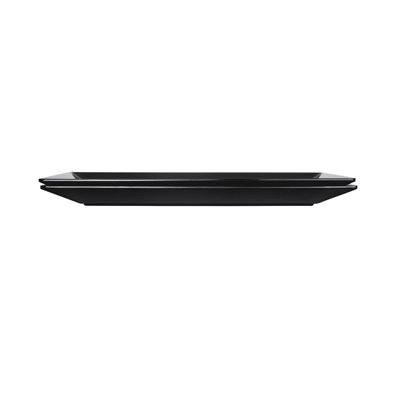 Elite Global Solutions Stratus Melamine Platter, 1.5" H x 18.48" W x 10" D, Black