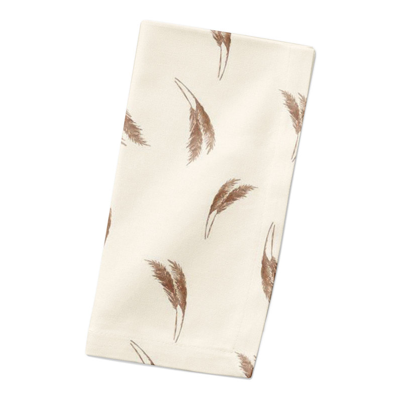 Serviette Feather Grass, Crème / Rouille