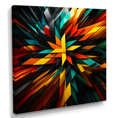 Reproduction d'art mural géométrique