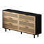 Armoire de rangement en rotin 6 tiroirs-20291672