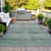 Machine Washable Indoor/Outdoor Xhevrie Teal Rug
