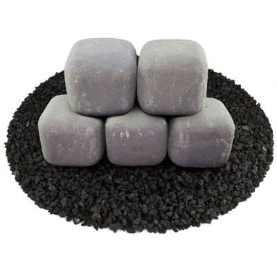 6'' Square Ceramic Fire Pit Accessory