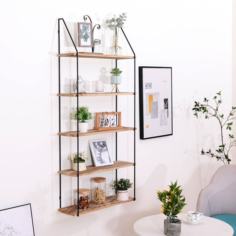 Rangement mural mural en bois rustique
