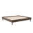 Cologne King Size Wood Platform Bed Frame with Tool-Free Assembly - No Box Spring Needed, Walnut Rustic Design-1277382895