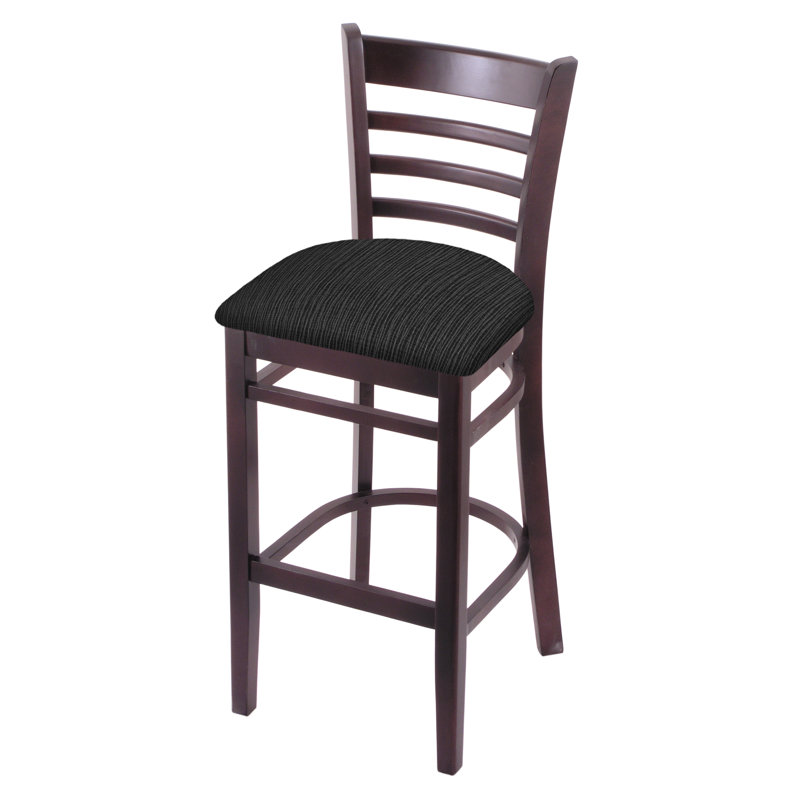 Tabouret 30 ", Cerisier foncé, Charbon graphique