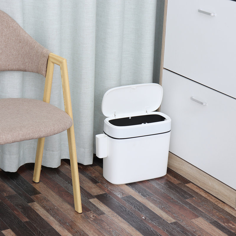 Poubelle avec boîte de rangement latérale