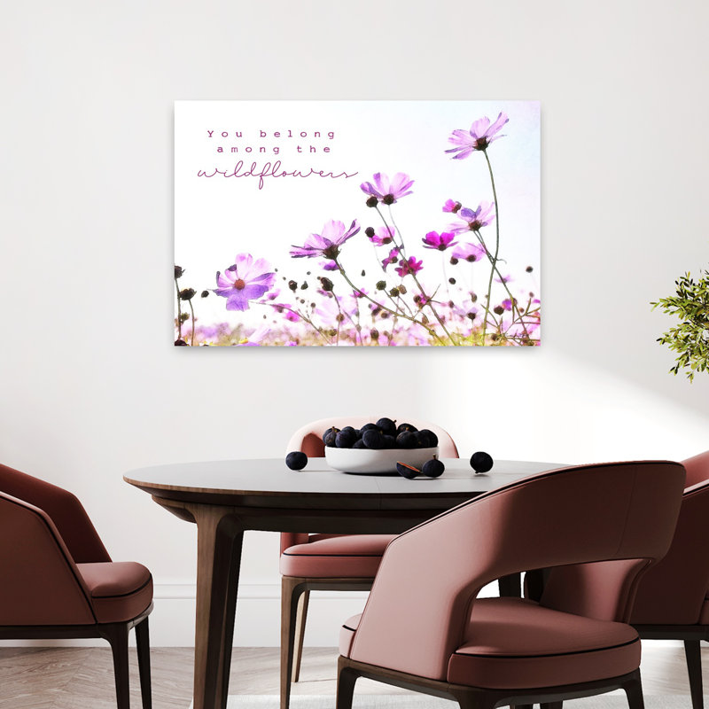Fleur de printemps parmi les fleurs sauvages, H 24 po x l 36 po