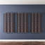 Jaydon 54 Bottle Wall Mounted Wine Bottle Rack Black-69436880-105896931