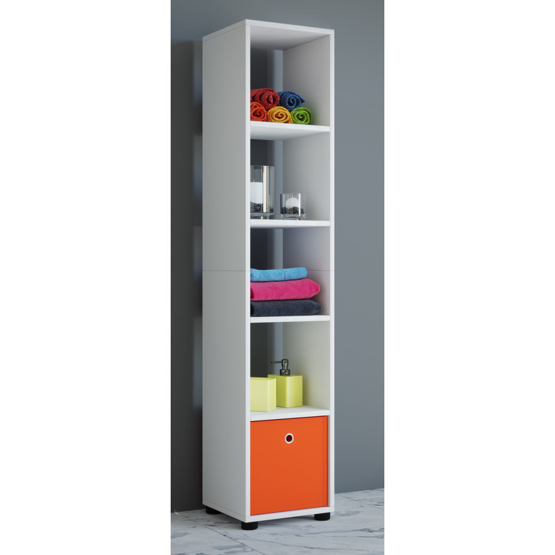 Ikard 160cm H x 31cm W Wood Cube Bookcase