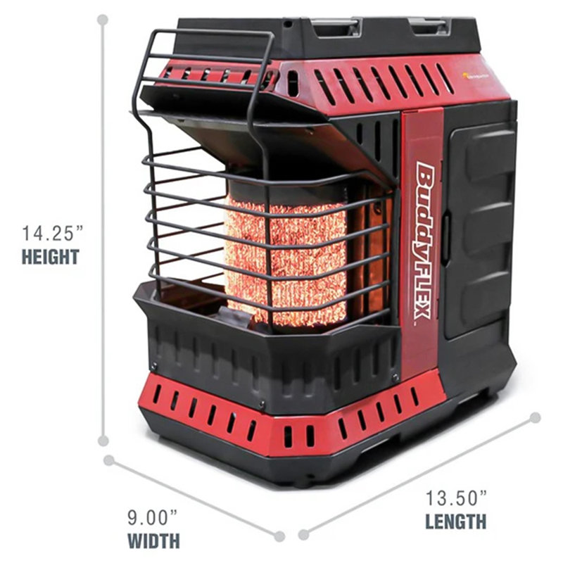 Mr. Heater Buddy Flex 11,000 BTU/h 300 sq ft Radiant Propane Portable Heater