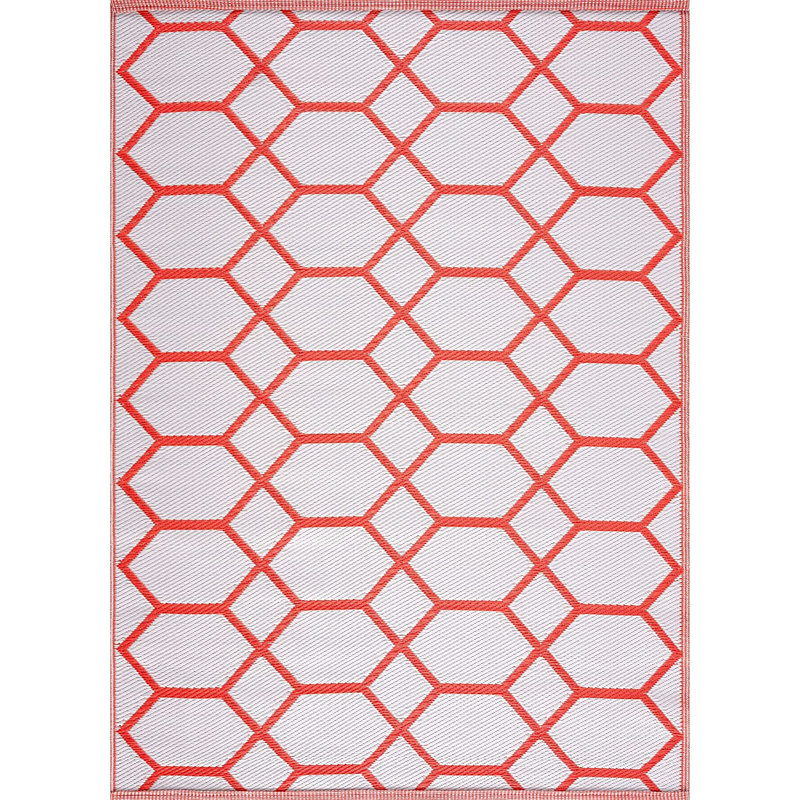 Geometric Indoor / Outdoor Rug, Rectangle 8' x 10'