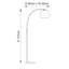 Aaliyah 170cm Marble Arched Floor Lamp