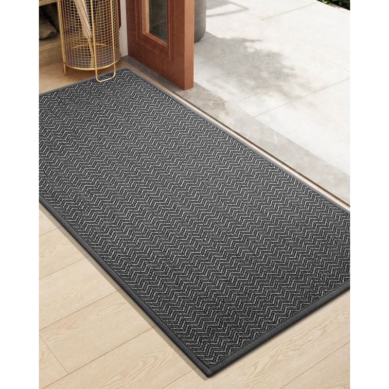 Paillasson Melio, Gris foncé, L 24 po x L 47 po