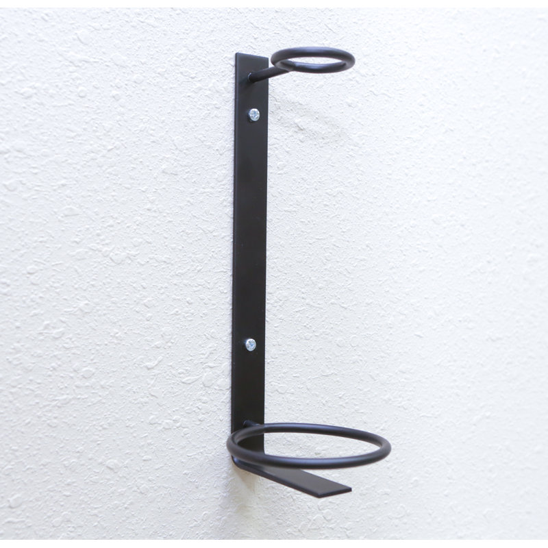 Knooce Wall Mounted Wine Bottle Rack, Black