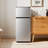 Double Door Small Refrigerator With Freezer, 3.8 Cu.ft Mini Fridge With 7 Level Adjustable Thermostat & Removable Shelves-121090067