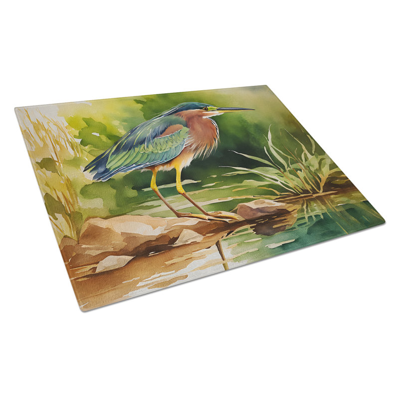 Planche à découper en verre Green Heron