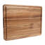 Très grande planche à découper en bois d'acacia pour la cuisine - Bloc de boucher réversible épais de 20 x 15 pouces - Rainure à jus profond, poignée, planche à découper en bois robuste
