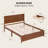 Genovefa Solid Wood Platform Bed with Storage Drawers and Elegant Headboard-899439780