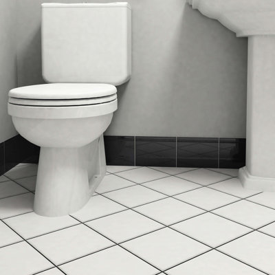 Carreau de céramique Bullnose brillant de 7,88 po x 5,88 po Santero