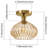 7.99" Glass Semi Flush Mount-2143669575