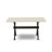 5-piece dining set consists of a dining table with top and 4 stackable chairs with White and Gray Pattern Polyester Fabric - Wire-brushed Black-193344388-193344390