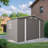 10 X 8 Ft Outdoor Storage Shed, Large Metal Storage Shed, Lockable Door And Air Vent, Clear Window Garden Tool Shed For Bicycles, Tools, Lawnmowers, Backyards, Patios, Lawns - Gray-121499287