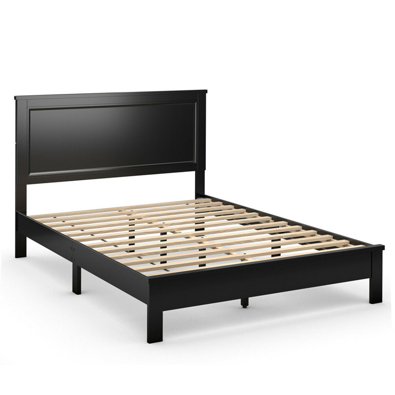 Base de lit Algene, Noir, Grand