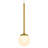 Capri 5-in 100-277V 1-Light ETL Certified Integrated LED Height Adjustable Globe Pendant Lighting-75051171