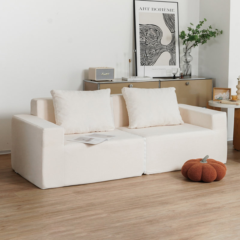 Convertible Ergonomic Polyester Sofa For Gaming And Relaxing - No Installation Needed With Waterproof Features