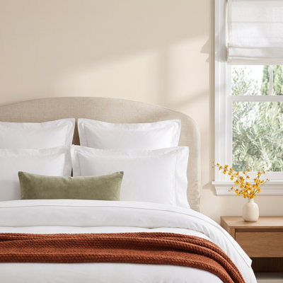 Emrik Brushed Organic Cotton Percale Duvet Cover Set