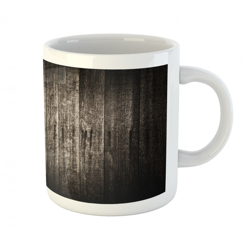 Grande tasse à café en bois planches