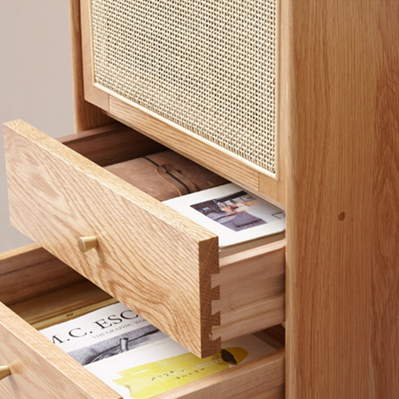 Armoire d'appoint en bois massif Cameika