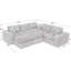 Canapé modulaire en forme de L de 107 po avec deux repose-pieds amovibles en forme de L pour le salon, canapé-lit confortable avec coussins, combinaison de bricolage-826427439