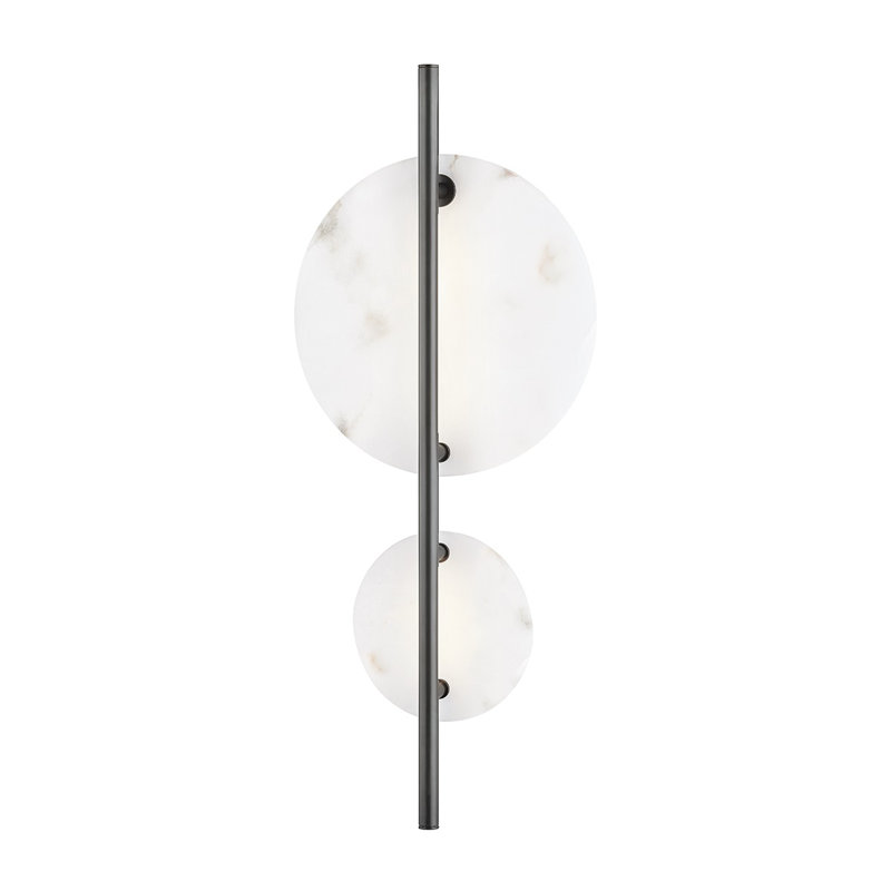 Plafonnier encastré 1 lumière McLeod, Bronze vieilli