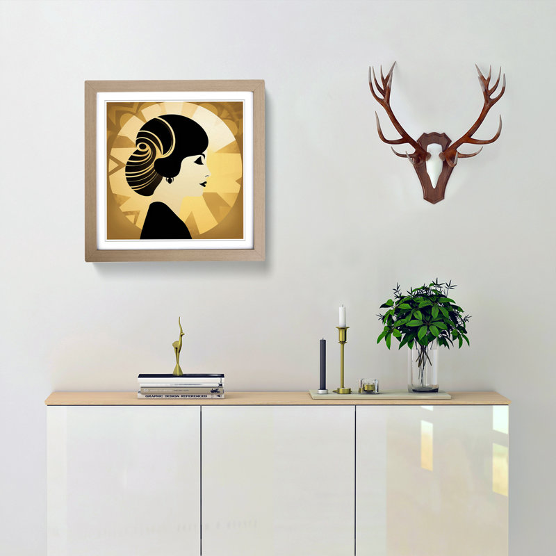 Single Picture Frame Print on Wood, Oak