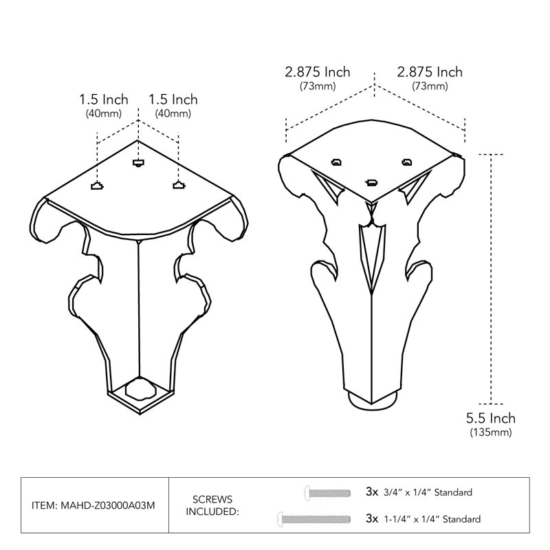 Loft Table Leg